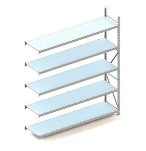 META MINI-RACK Weitspannregal AR 3000x2600x650 mm vzk kpl. mit Stahlpaneele