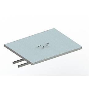 META KR 330 Boden L1000 x T800 mm vzk kpl. für Kragarm medium mit einem Längsunterzug inkl. Verschraubung 