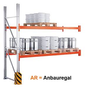 META MULTIPAL Palettenregal AR 4400x2700x800 mm vzk RAL 2001 kpl. 
